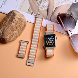 WOCCI Alpine Nylon Watch Strap, Adjustable Sports Bands for Men and Women, Strap Width 18 mm, 20 mm, 22 mm, Nylon