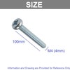 TERF® M4 X 100mm Pozi Pan Head Machine Screws Stainless