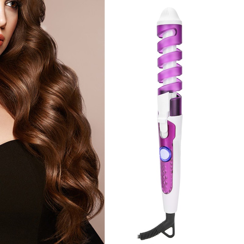 Mini Spiral Hair Curler Portable AntiScald Wavy Hair Styling Hair