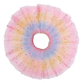 Simplicity Pink Tutu Skirt for Girls - Rainbow Princess Ballet Dresses for Toddlers, 6-8 Years
