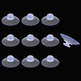 Qjaiune Qjaiune 10 Pack Glass Table Suction Cups - 20mm Rubber Suckers, Anti-Collision, Desk Suction Pads