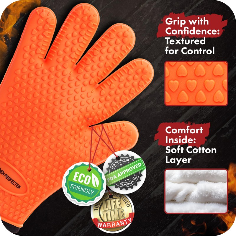 Gloves - Orange Flame