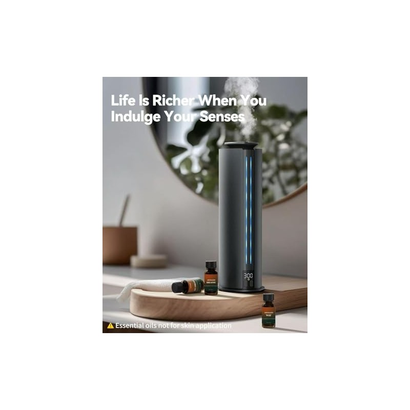 Aromadd 2026 Portable Waterless Diffuser, 1700 Sq Ft Hotel Collection