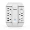 KELEK Multicontacto con 5 Salidas, Puertos USB-A y USB-C, Protección