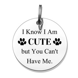 Engraved Dog Tags Dog Tags Engraved for Pets Stainless Steel Pet ID Tags Dog Collar Tags Dog ID Tag Funny Pet Tags Small Cat Tags Puppy Pet Tag for Dog Cats Owner or Dog Lover