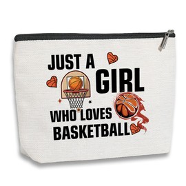 kdxpbpz Basketball Gifts for Girls, Basketball Makeup Bag, Basketball Cosmetic Bag, Unique Birthday Gifts for Basketball Players Basketball Lovers, Basketball Team Gifts