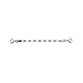 CJoL - Sterling Silver 2" 3mm Wide Light Belcher Safety Chain In Simple Gift Bag