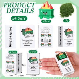 Wonderjune 24 Sets Emotional Dumpster Support Gifts Bulk Volunteer Appreciation Thank You Dumpster Office Inspirational Back to School Gifts for Students Classroom Supply