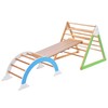 Merax Wooden Climbing Triangle Toys, Toddler Climbing Toys Indoor, Montessori