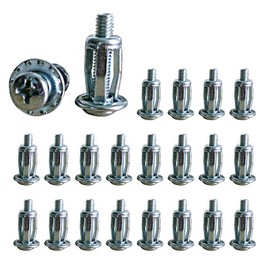 Extra Short Hollow Wall Anchors for Drywall, Screws Assortment,Hollow Wall Anchors for 0-5mm Hollow Wall Door Aluminium Cladding Steel Pipe Iron (M6*25mm)