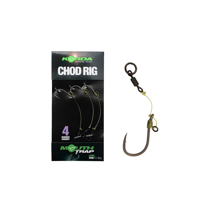 Korda Ready Tied Chod Rigs (Short Barbed Size 6)