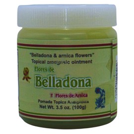 Flores de Belladona & Árnica - 3.5 oz (100g) Cosmetic Ointment | Pomada de Flores de Árnica y Belladona: