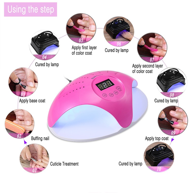 SUN 669 UVLED Nail Lamp Dryer Nail Art Tools for