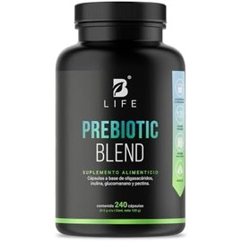 Prebióticos 240 Cápsulas de 1000 mg por porción con Inulina, Glucomanano y Pectina. Apoyo Digestivo e Intestinal. Ingredientes Naturales. Prebiotic