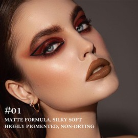 JUAAZIN 3Pcs Gradient Matte Lipstick Crayon Lip Liner pencil, Flawless Contour Gradual Ombre Effect lip Pencil, High Pigmented Long Lasting Waterproof Smudge Proof Lipstick Pencil 01#+04#+05#