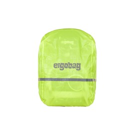 ergobag Waterproof Rain Cover for Backpack and School Bag with Reflectors and Elastic Band, Yellow - yellow, Rain cover