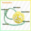 PawSailor Dog Toy Ball on Rope, Aggressive Chewers Heavy Duty