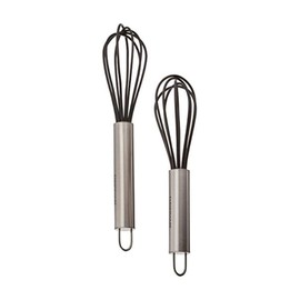 Farberware Professional Silicone Mini Whisks (Set of 2), Black