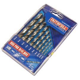 Faithfull HSS Drill Set M2 1-10mm