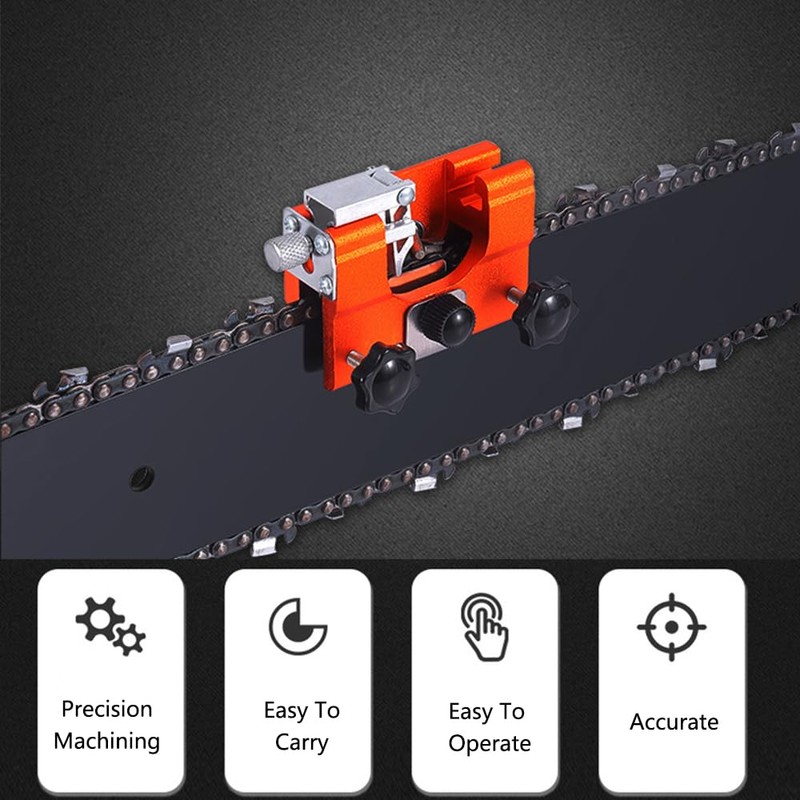 Funnytek Chainsaw Sharpener Jig Kit, Portable Chain Saw Sharpening Tool