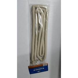 RiteAV ESAW 50' Foot Modular Telephone Coiled Handset Cord Ivory Replacement
