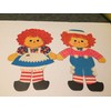 RAGGEDY ANN AND ANDY LARGE 15 INCH PAPER DOLLS