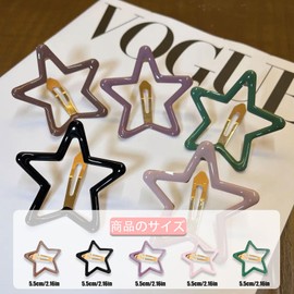 10 Pcs Hair Clips, Patch Pins, Hollow Star Hairpins, Y2K Metal, Hair Accessories, Women's Color Pins, Hair Ornaments, Arrangements, Bangs, Hair Clips