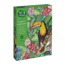 Sentosphère 3920280 Toucan Rhinestone Painting Kit Creative Kit DIY for Children and Adults