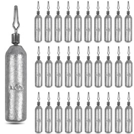 Drop Shot Fishing Weights Pencil Sinkers Weights,No Snag Fishing Weights No Snag Skinny Sinkers Weight for Bass Saltwater Freshwater Fishing, 1/8oz 3/16oz 1/4oz 3/8oz 1/2oz 3/4oz