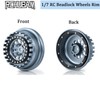 RCHUBAM 1/7 RC Beadlock Wheels Rim 4PCS RC Rock Crawler