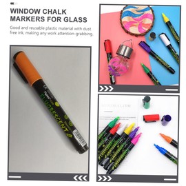 TEHAUX 8pcs Window Paint Markers Neon Chalk Board Marker Pens Erasable Blackboard Pen Writing Supplies