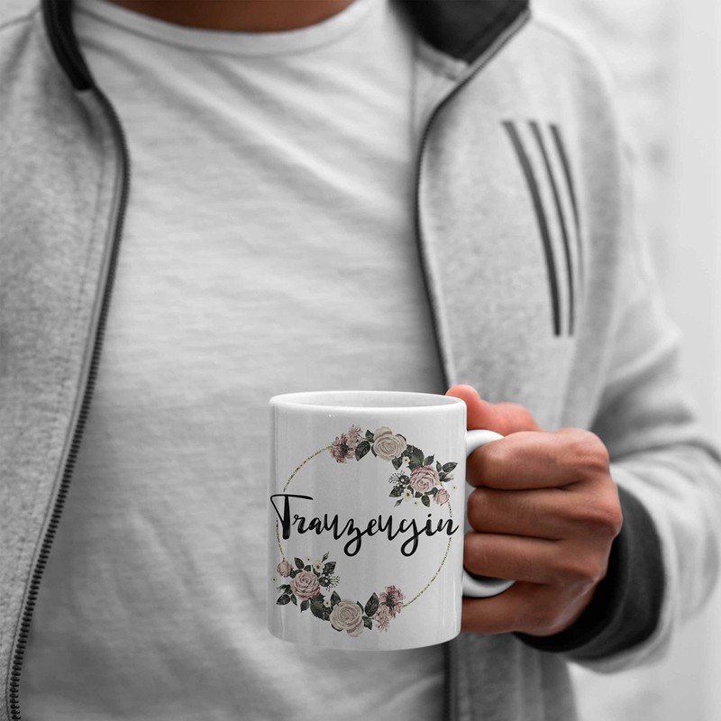 Trendation - Beste Trauzeugin Tasse Geschenk Frau Danke Geschenke Trauzeugin