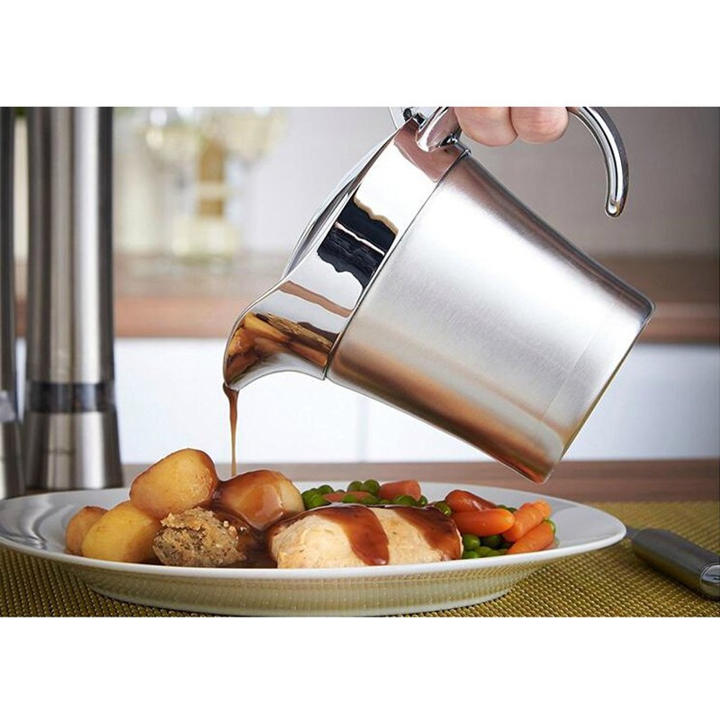 2 Piece Thermal Insulated Gravy Sauce Boat Pot Serving Jug