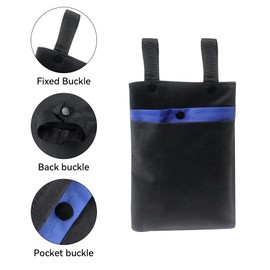 Klmnop Knee Walker Hanging Bag, Universal Scooter Handlebar Bag, Multiple Uses Accessories Bag for Knee Walker, Bike, Scooter(Black)