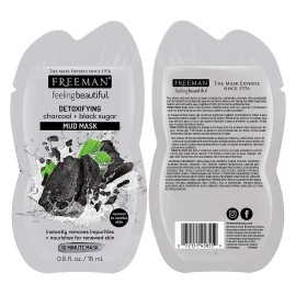 Freeman Facial Mask Variety Count: Detoxifying 1 Count (Pack of 6), Assorted