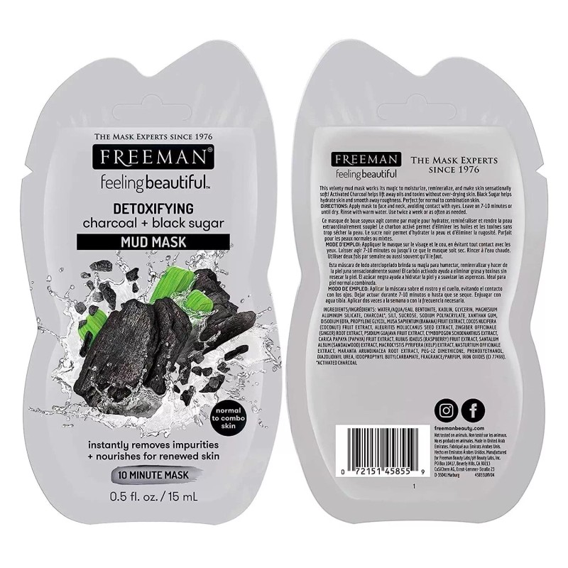 Freeman Facial Mask Variety Count: Detoxifying 1 Count (Pack of