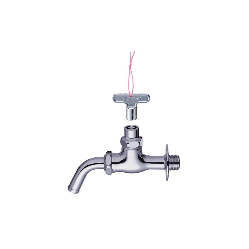 SANEI Y16J-13 Universal Home Faucet, Key-Type Faucet, Rotatable Pipe Type,
