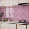VaryPaper Pink Peel and Stick Backsplash for Kitchen 10 Sheets