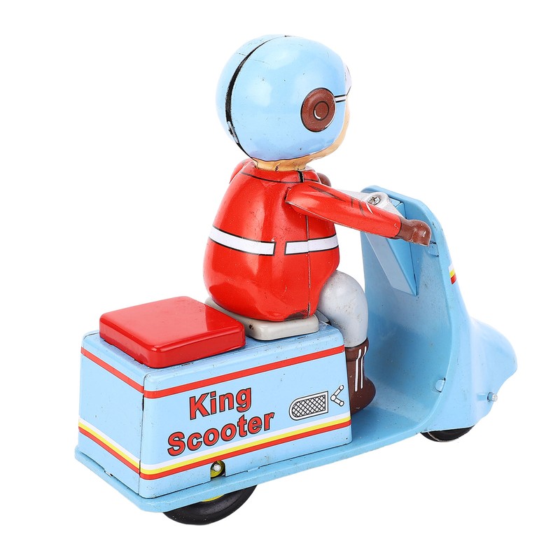 Clockwork Scooter Motorcycle Retro Decorative Metal Wind Up Motorcycle Mechanical