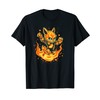 Crazy looking Hellcat with burning running training T-Shirt