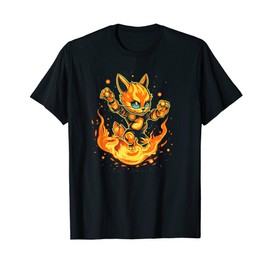 Crazy looking Hellcat with burning running training T-Shirt