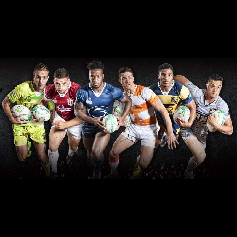 RHINO RUGBY Junior Cyclone Practice Balls (White/Green, Size 4)