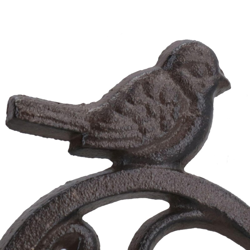 Welcome Birds Cast Iron Sign Plaque Door Wall House Gate