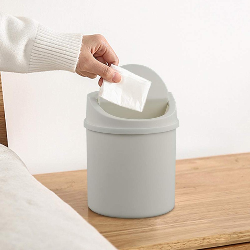 CadineUS Cubo de Basura de 2 Litros con Tapa Basculante,