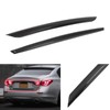 SCITOO Glossy Black Rear Trunk Plate Trim Cover Overlay Fits
