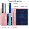 WALNEW Passport Holder Cover Wallet, RFID Blocking Leather Travel Document