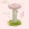 PEQULTI Flower Cat Scratching Post, Small Cat Tree, Scratcher for