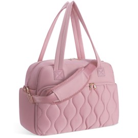 Wandering Nature Personal Item Travel Bag, Small Duffle Bag for Women with Wet Pocket & 14'' Laptop Compartment, Lightweight Carry on Weekender Duffel, Gourd Pattern