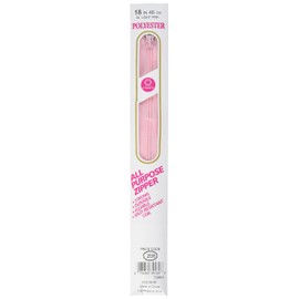 Coats: Thread & Zippers F7222-030 Cremallera de plástico multiusos, 22 pulgadas, rosa claro