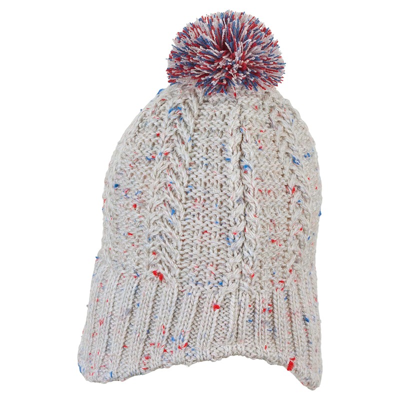 Sterntaler Unisex Children's Hat Baby Inkastrick Hat with Bobble, beige